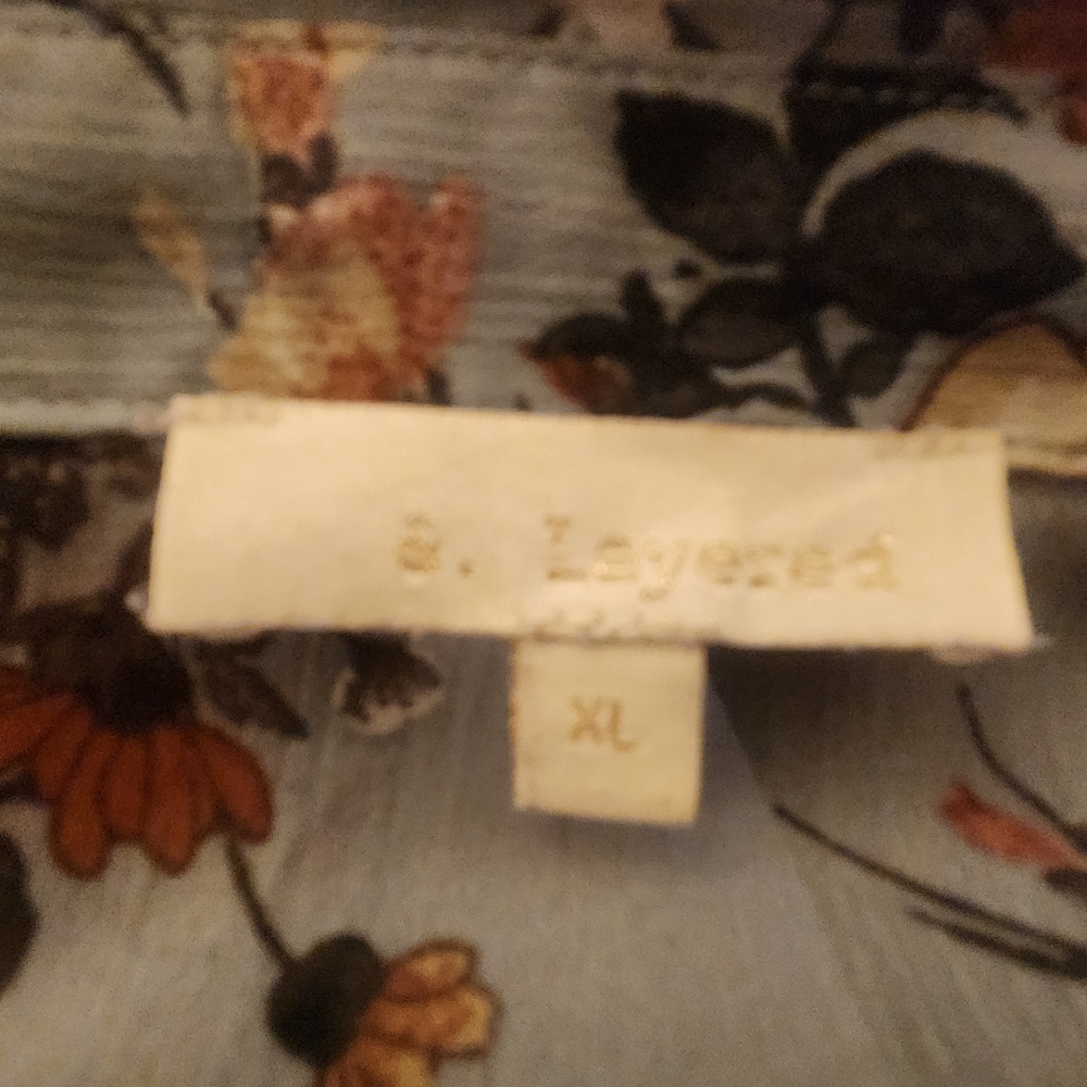 Floral Button Down Shirt in Cream and Brown - Picture 13 of 13
